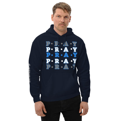 Pray Unisex Hoodie - Detroit Blue multi