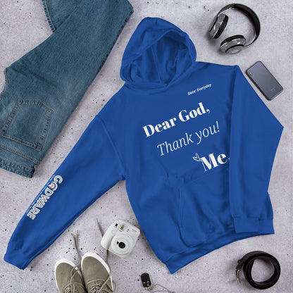 Dear God Unisex Hoodie - White Print