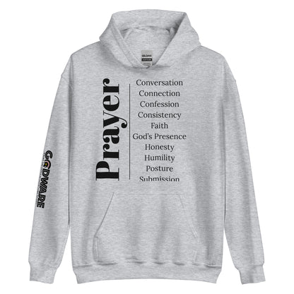 Prayer Unisex hoodie - Black Print