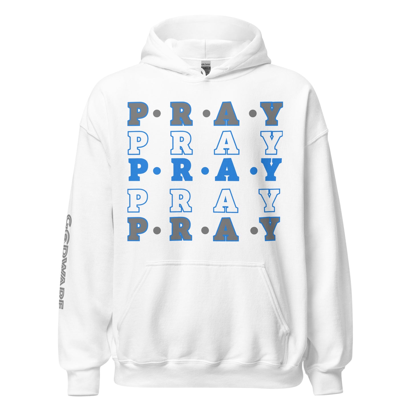 Pray Unisex Hoodie - Detroit Blue multi