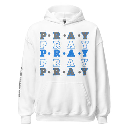 Pray Unisex Hoodie - Detroit Blue multi