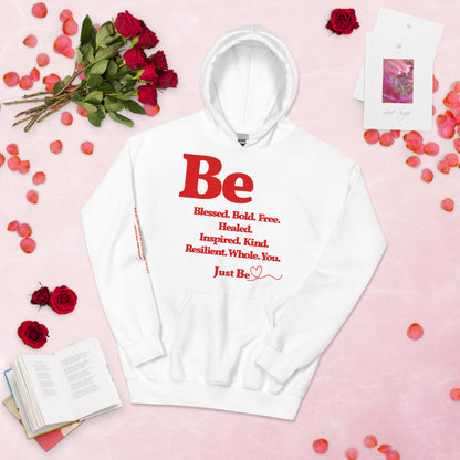 Be inspired Unisex Hoodie - Red print