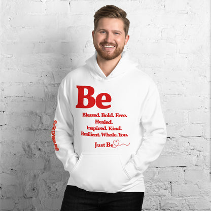 Be inspired Unisex Hoodie - Red print