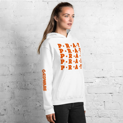 Pray Unisex Hoodie - Orange Multi