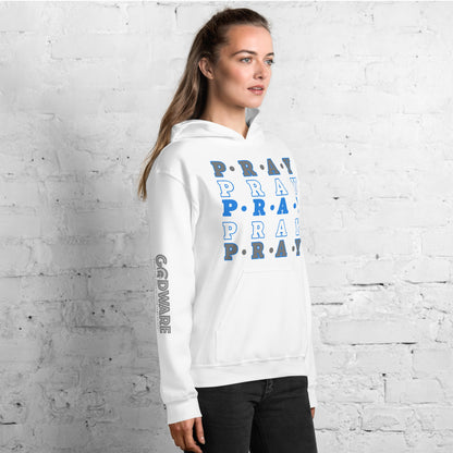 Pray Unisex Hoodie - Detroit Blue multi