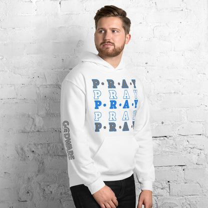 Pray Unisex Hoodie - Detroit Blue multi