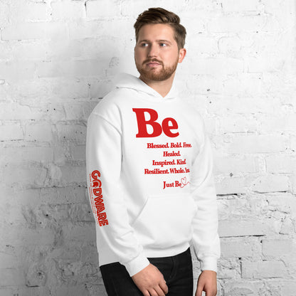 Be inspired Unisex Hoodie - Red print