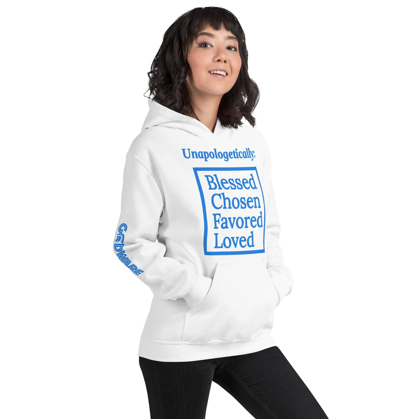 Unapologetic Cotton Unisex Hoodie - Detroit Blue