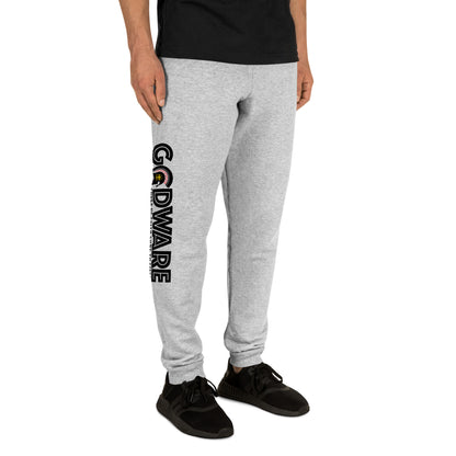 Brand Logo Unisex Joggers - Black print