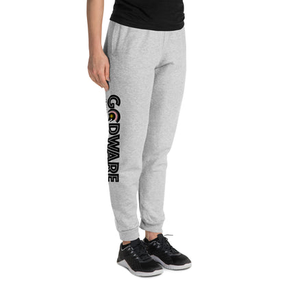 Brand Logo Unisex Joggers - Black print