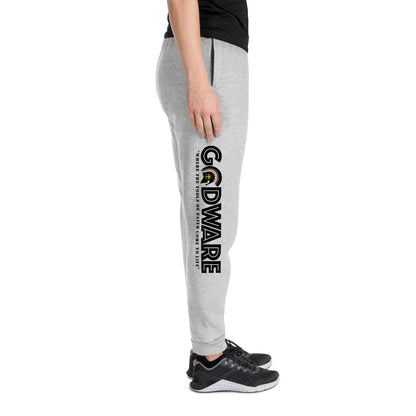 Brand Logo Unisex Joggers - Black print