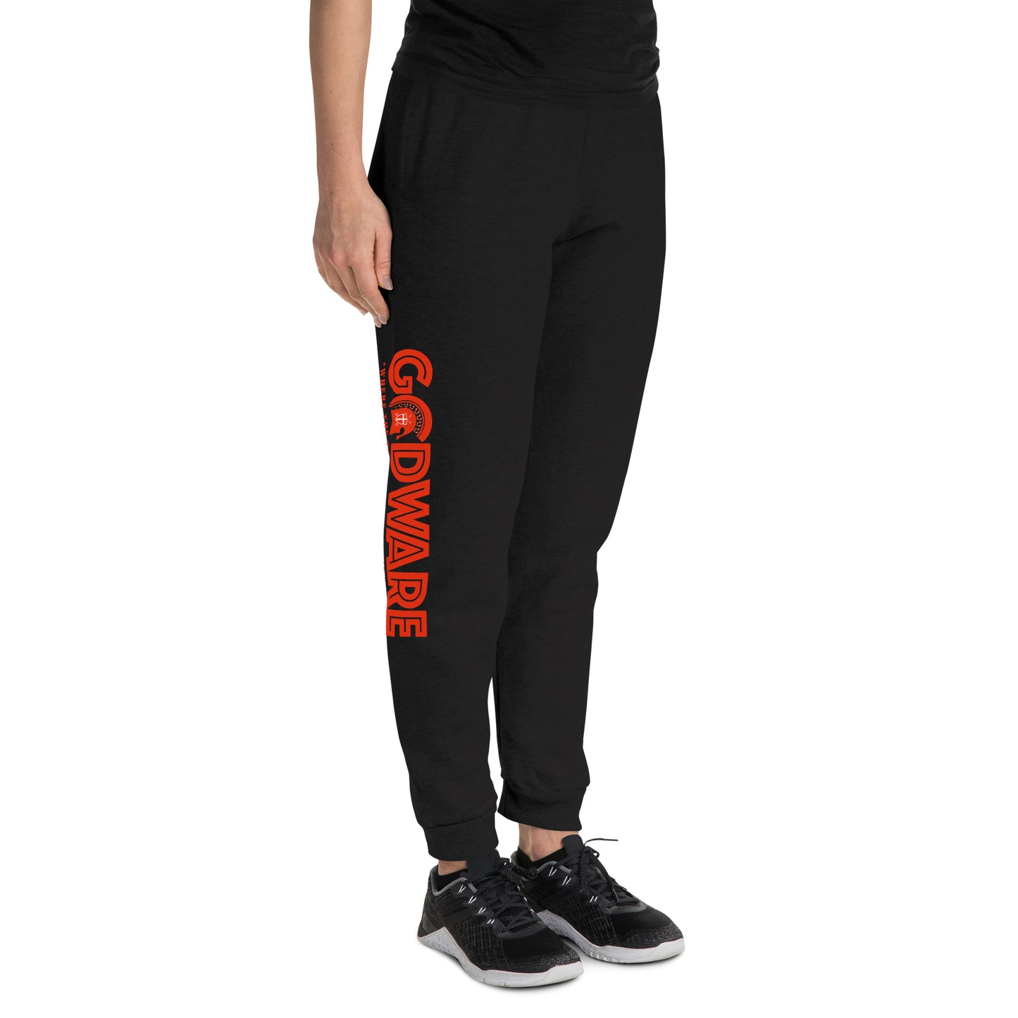 Brand Logo Unisex Joggers - Red Print