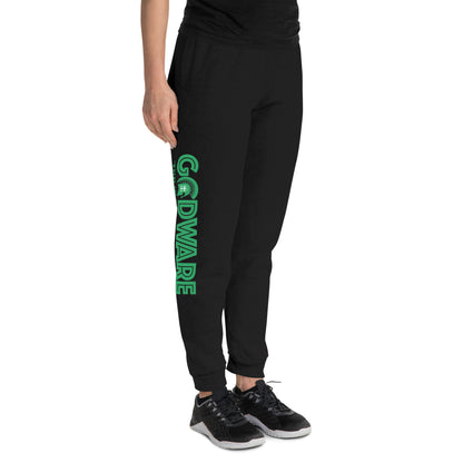 Godware Unisex Joggers/Sweatpants - Green Print