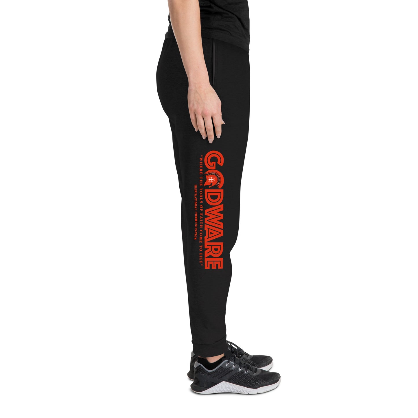 Brand Logo Unisex Joggers - Red Print