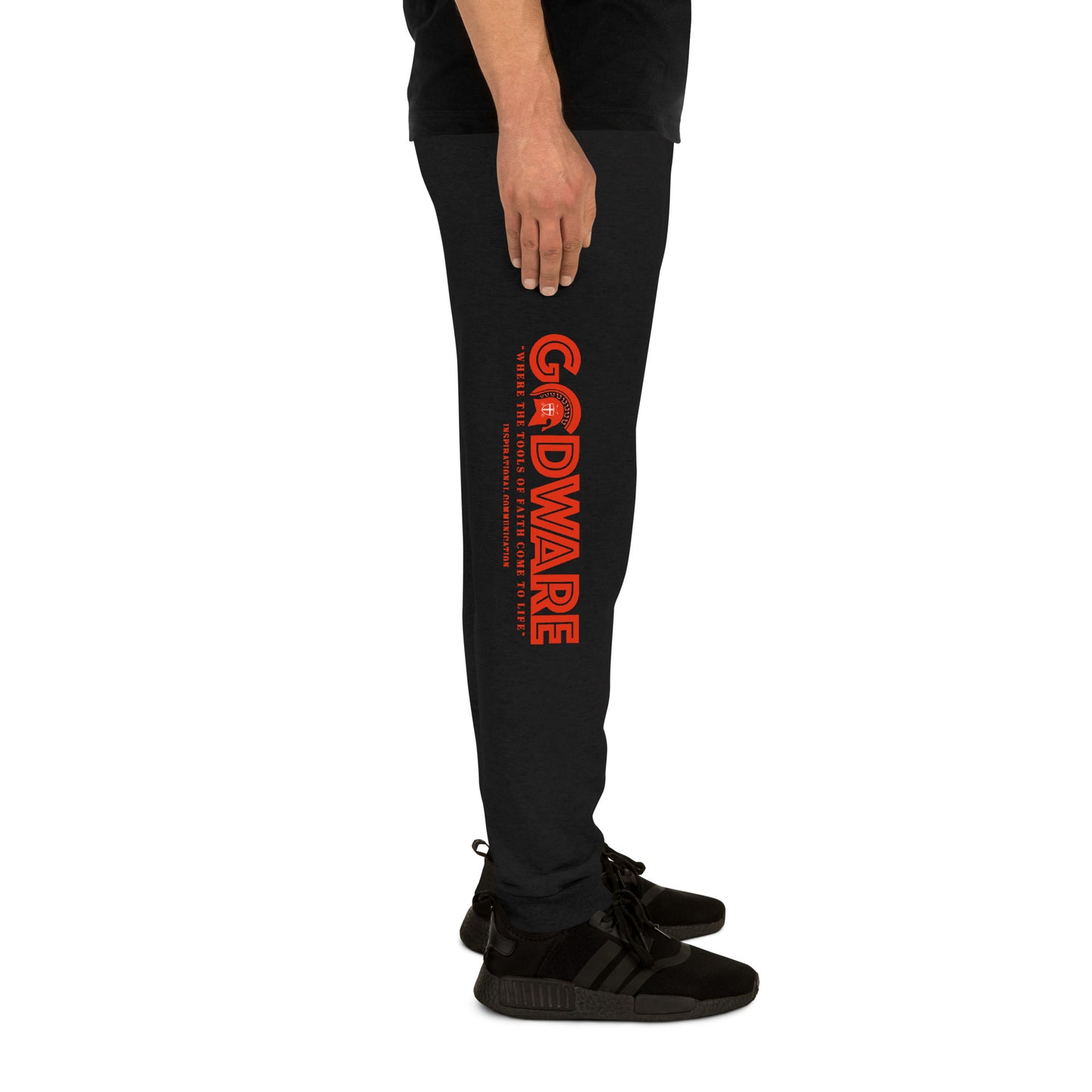 Brand Logo Unisex Joggers - Red Print