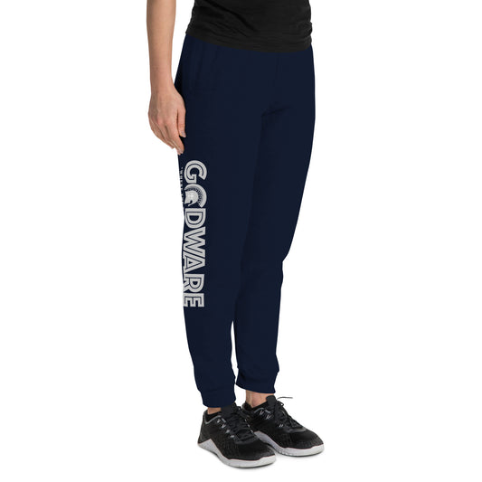 Brand Logo Unisex Joggers - Grey Print