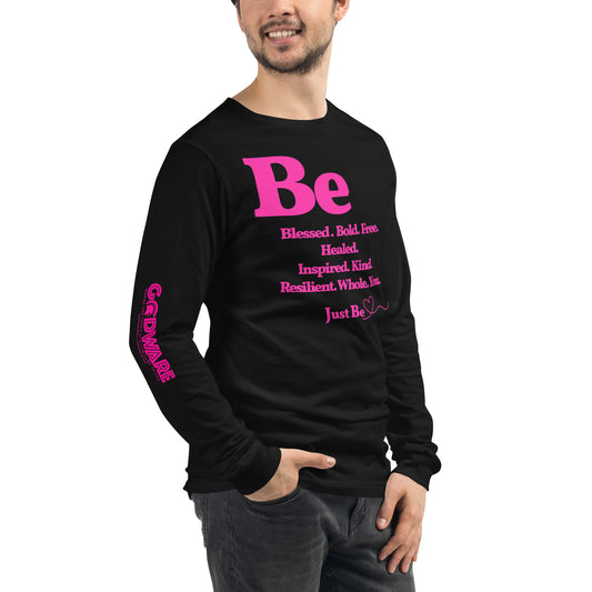 Be Inspired Christian Long Sleeve T-Shirt - Motivational Faith Tee