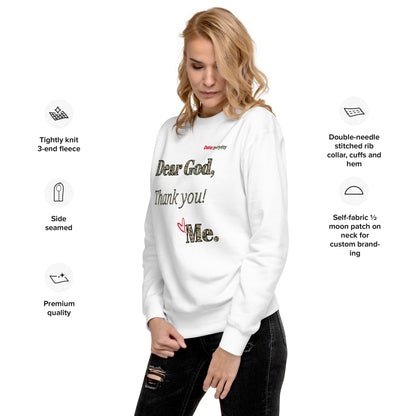 Dear God Inspirational Unisex "Premium" Sweatshirt