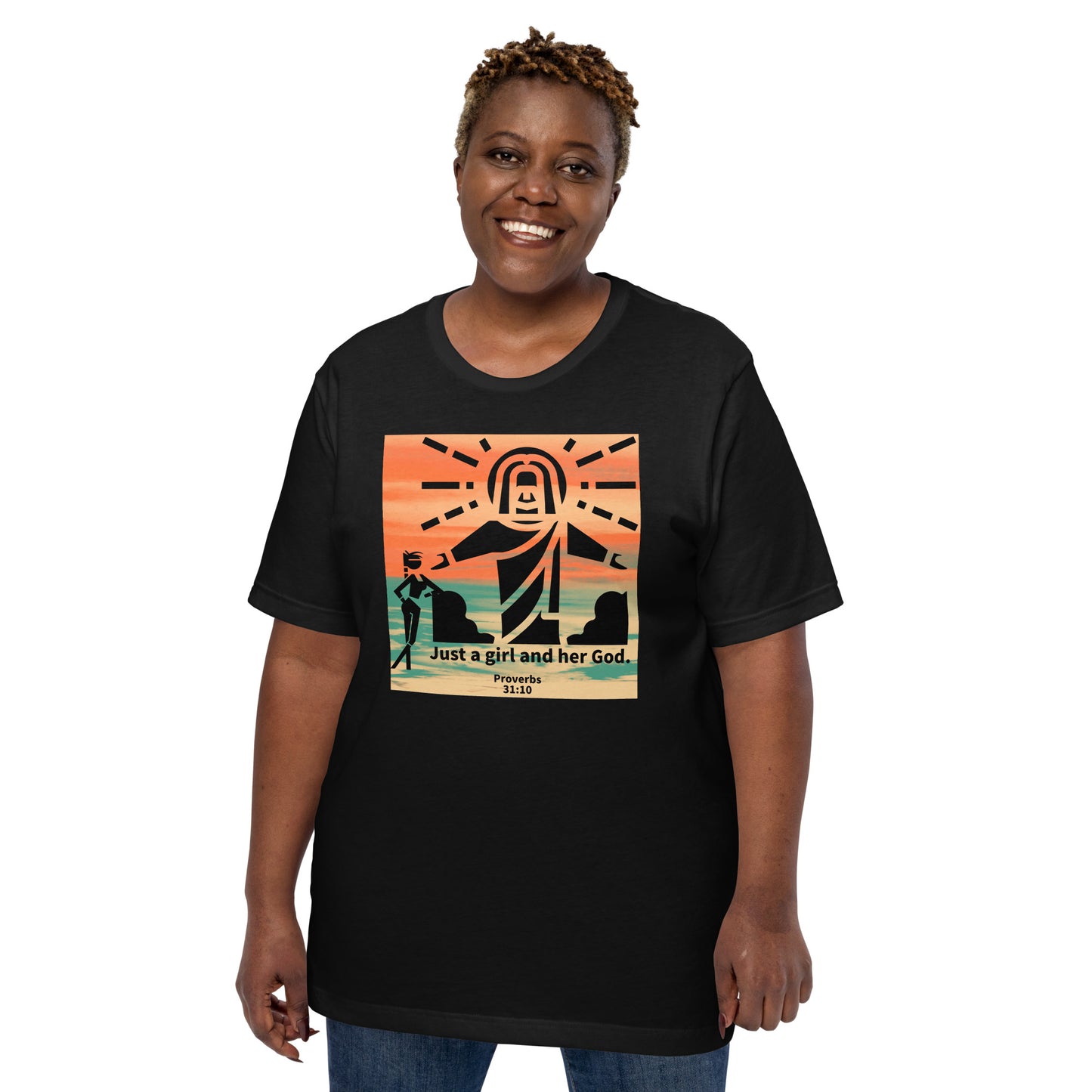 Just a Girl - Unisex cotton t-shirt (larger sizes)