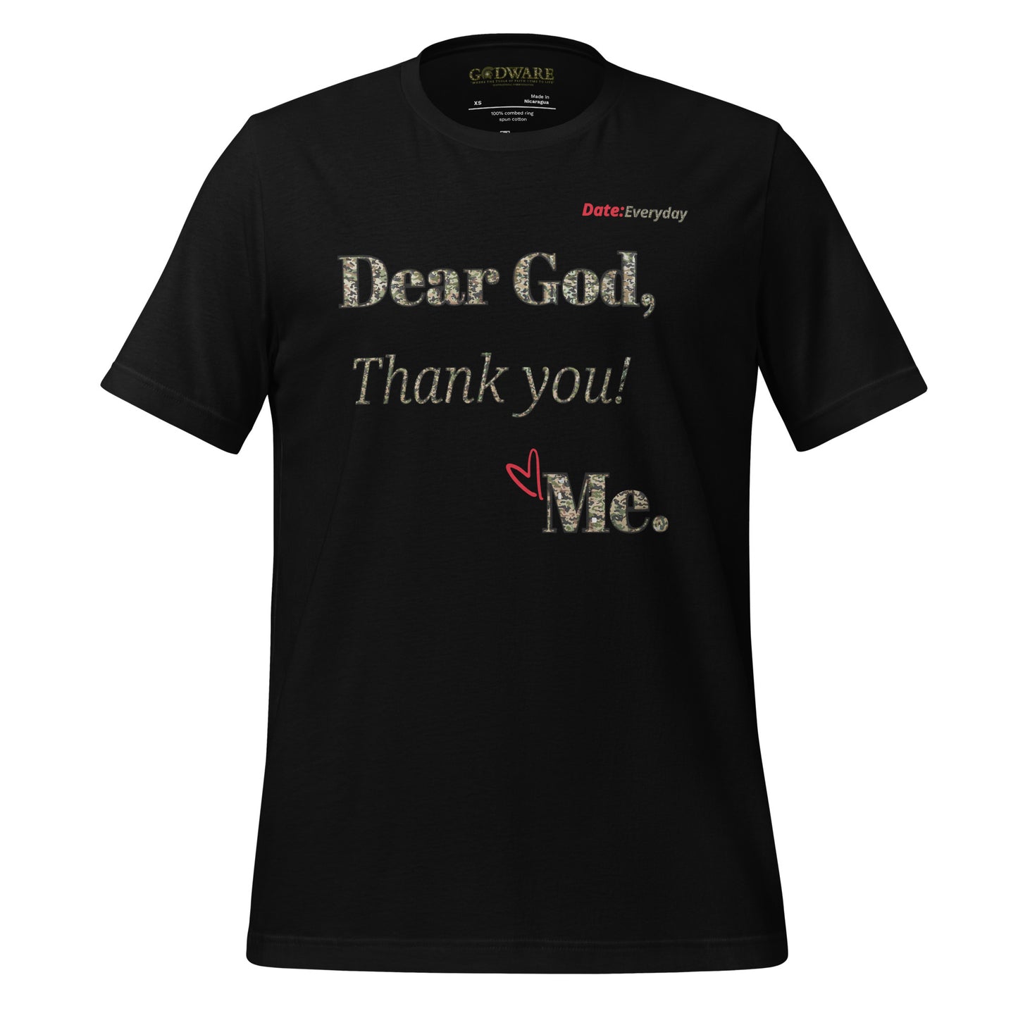 Dear God Unisex short-sleeved t-shirt - camo print