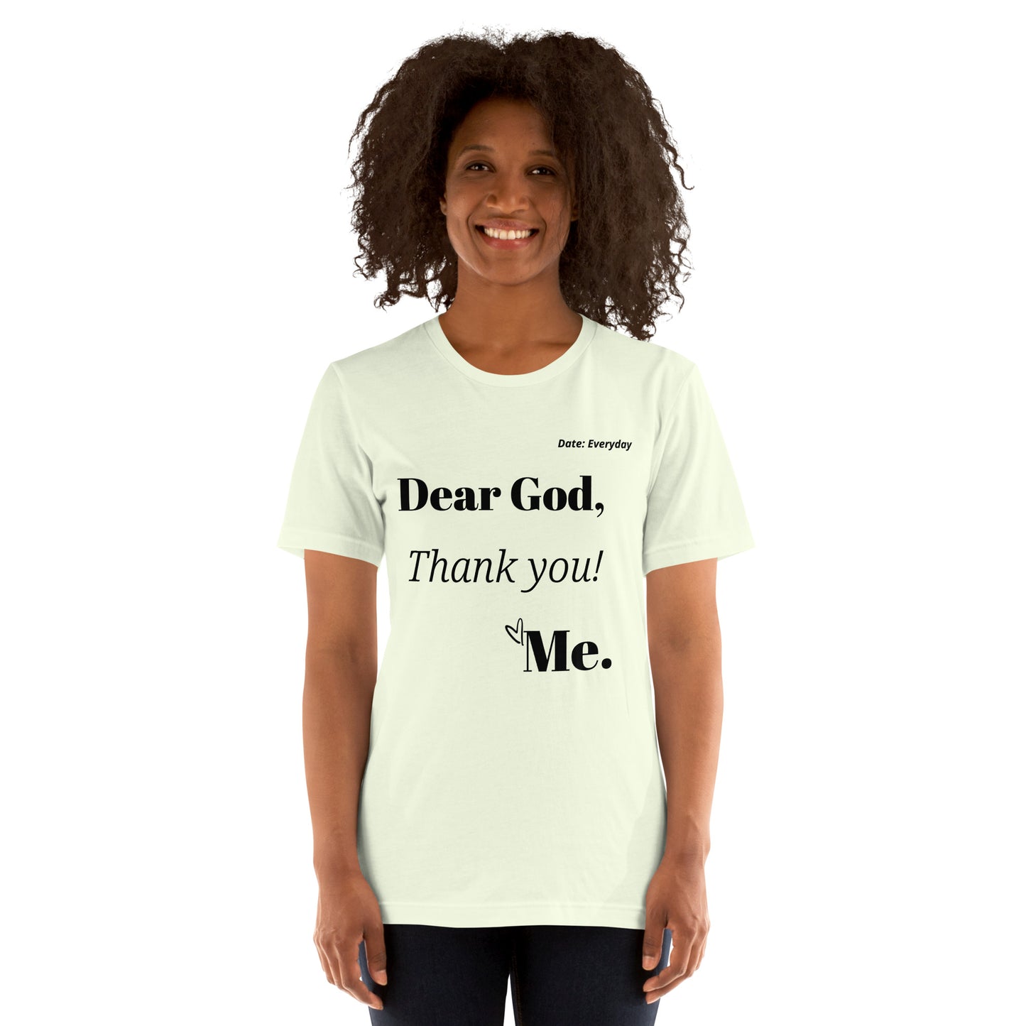 Dear God Unisex t-shirt - Black print