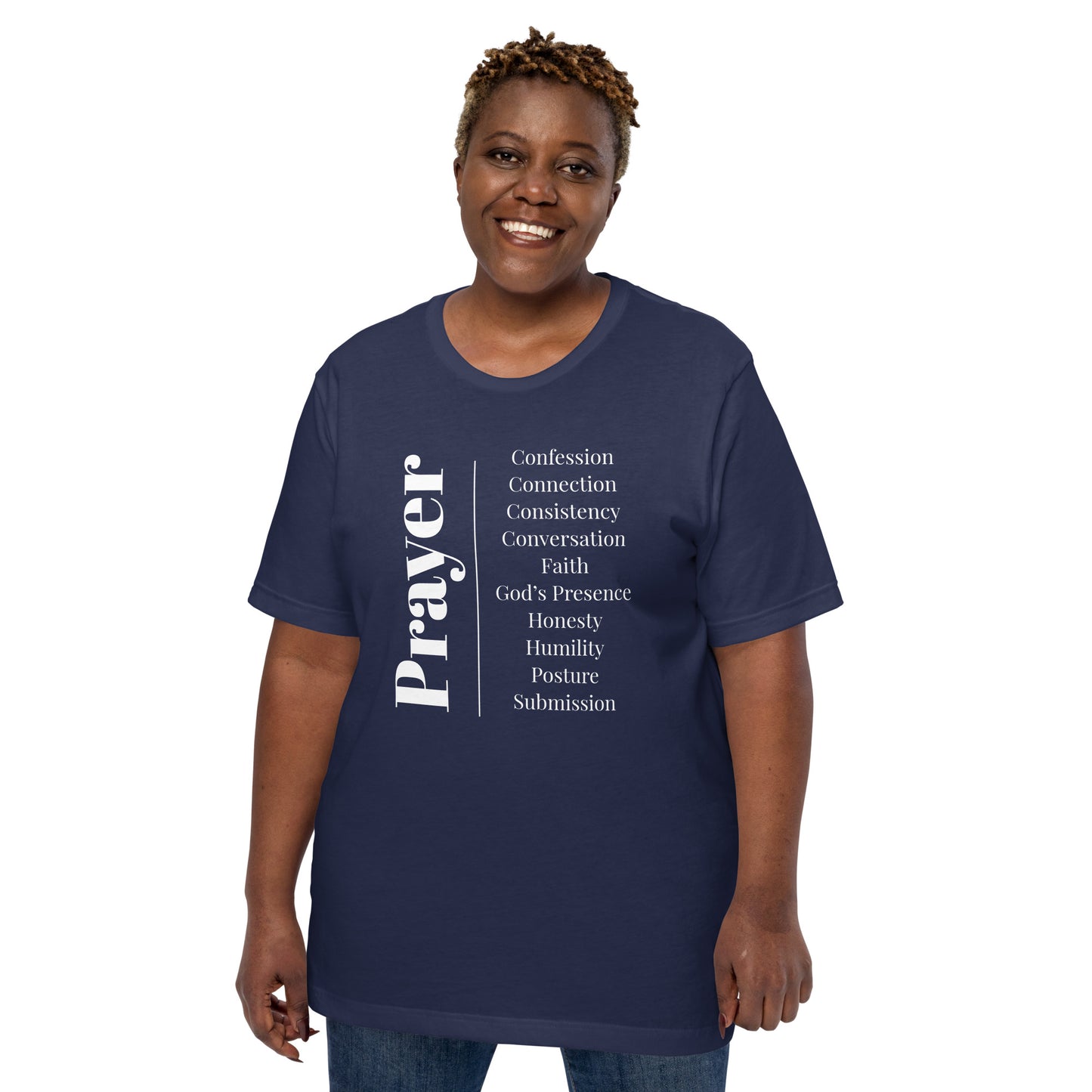 Prayer - Inspirational unisex t-shirt (White Print)
