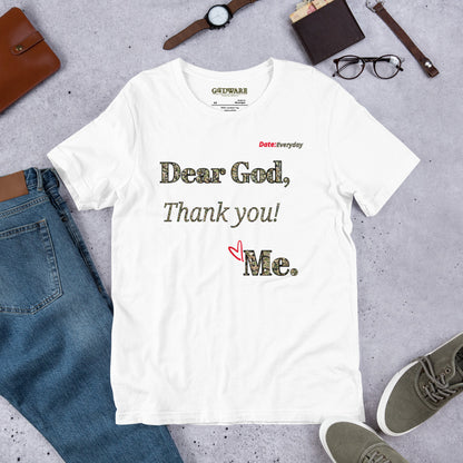 Dear God Unisex short-sleeved t-shirt - camo print