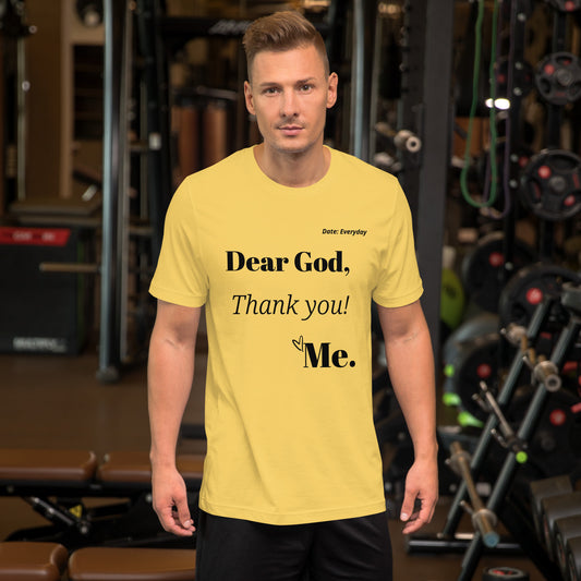 Dear God Unisex t-shirt - Black print