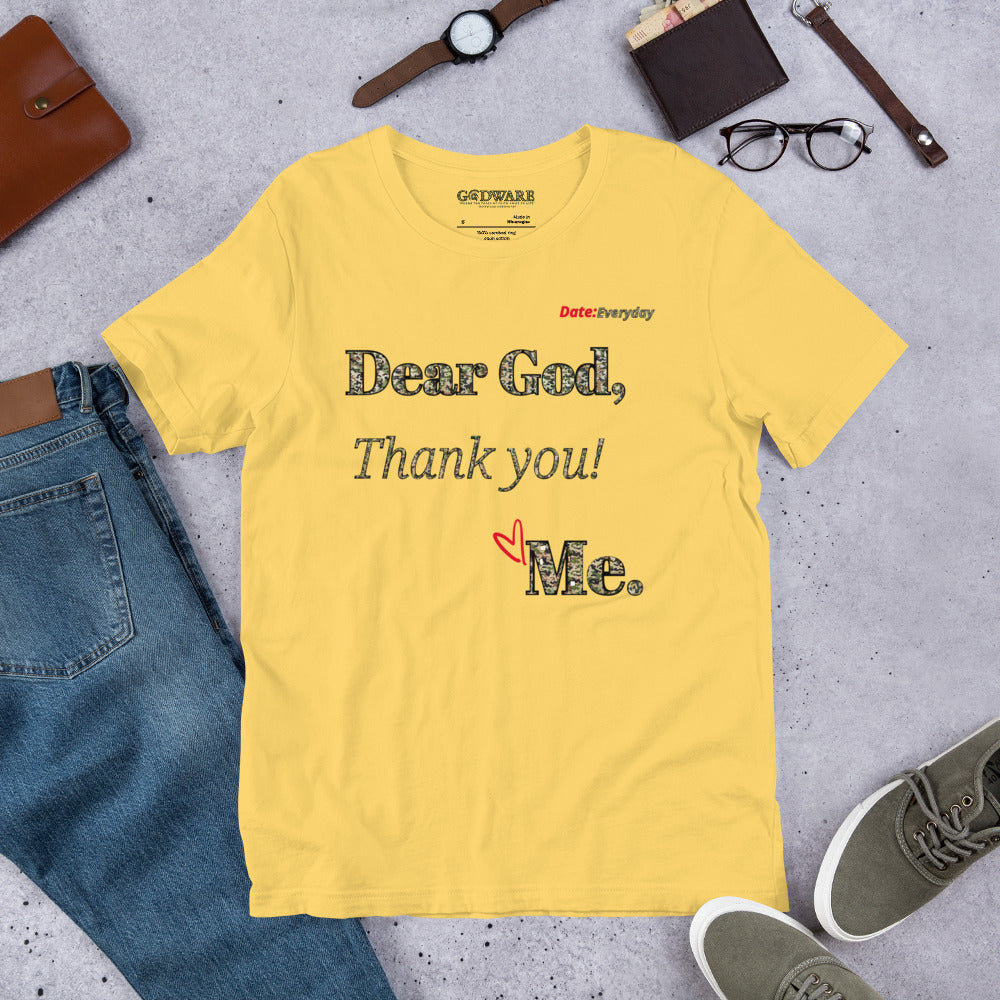 Dear God Unisex short-sleeved t-shirt - camo print