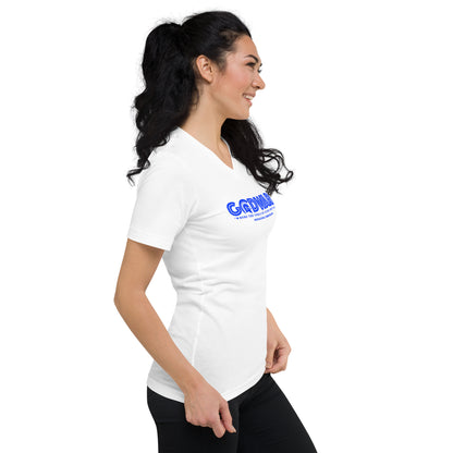 Godware Logo Unisex Short Sleeved V-Neck T-Shirt - Royal Blue print