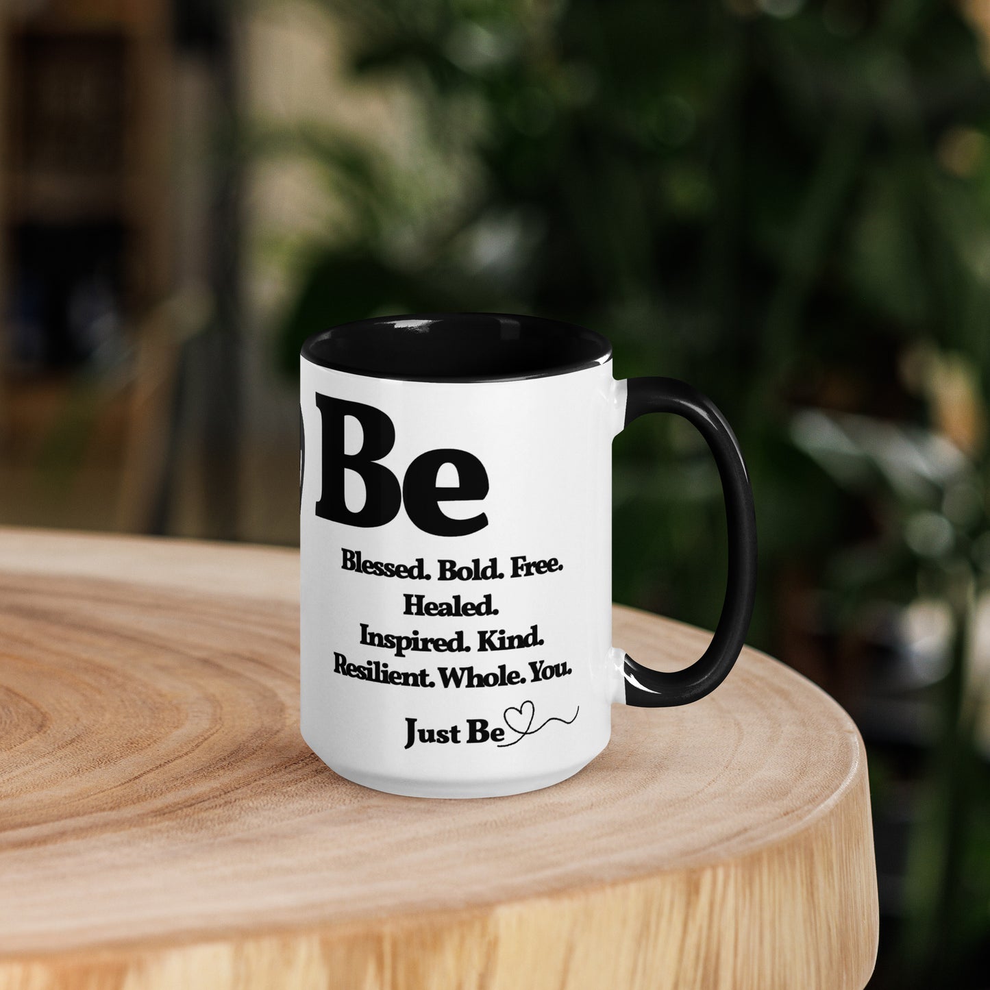 Be Inspired Mug - White & Black