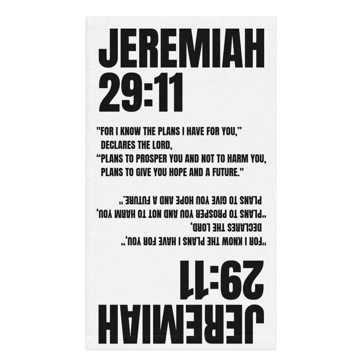 Jeremiah 29:11 Hand Towel - Inspirational Christian Bathroom Decor | GodWare