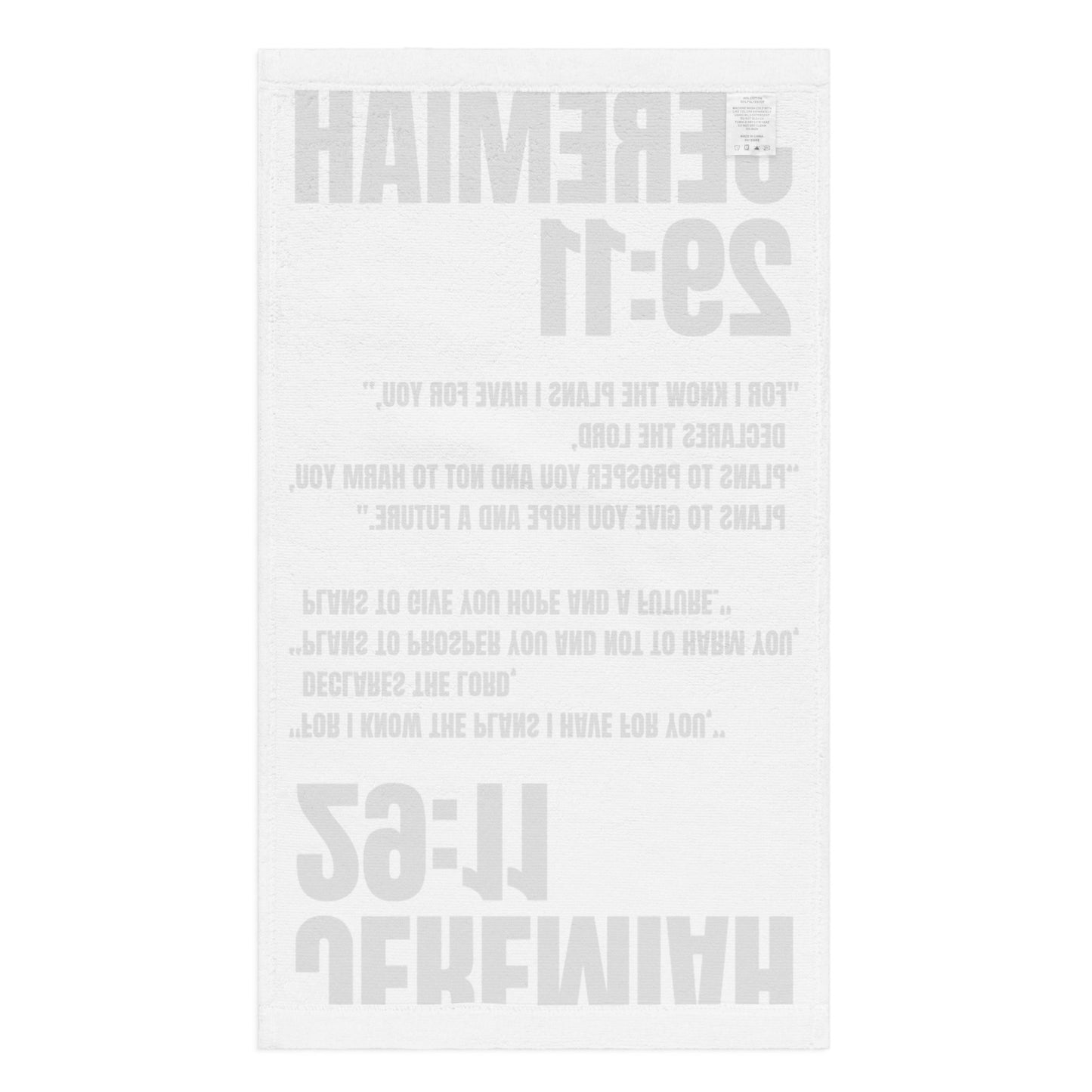 Jeremiah 29:11 Hand Towel - Inspirational Christian Bathroom Decor | GodWare
