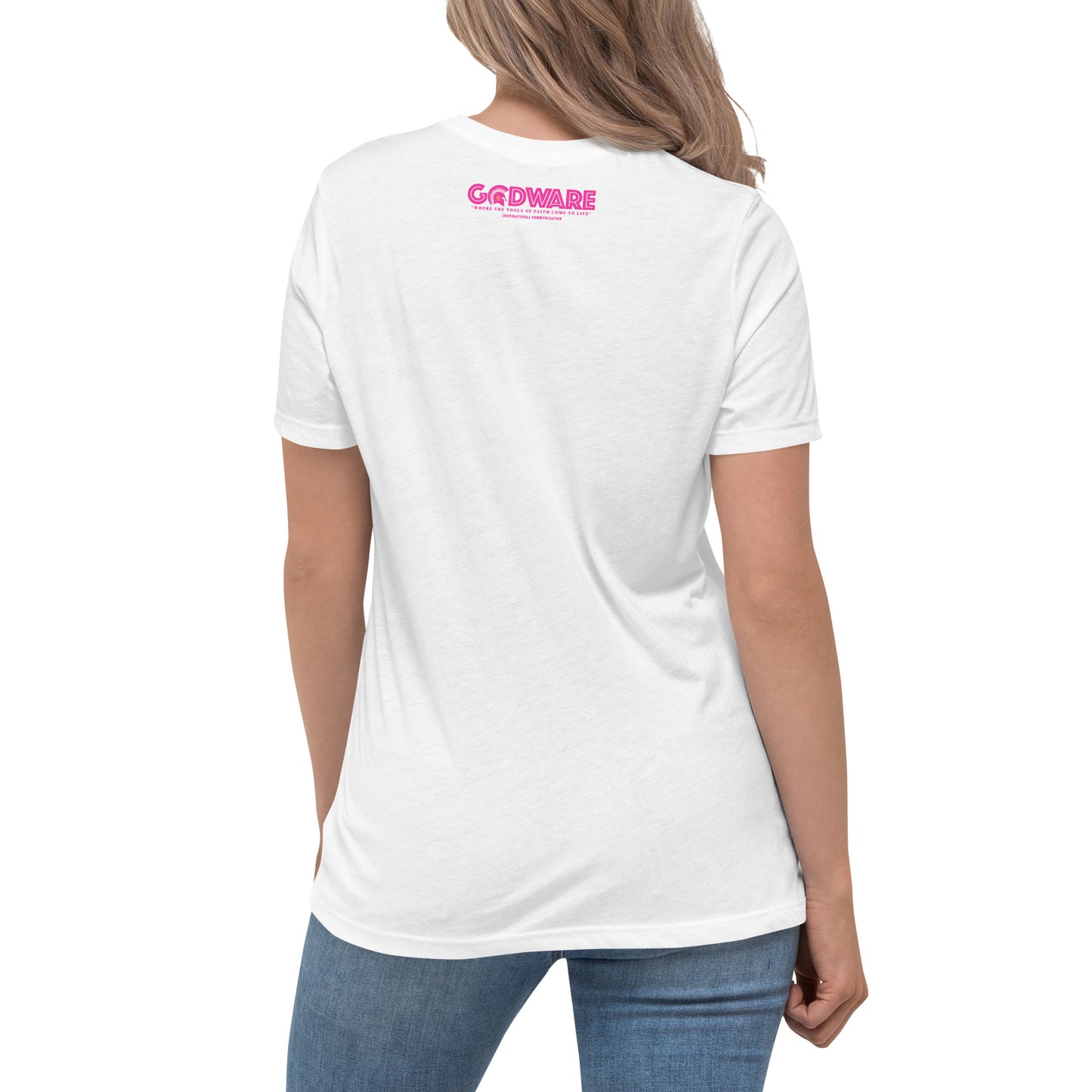 Unapologetic Relaxed Cotton T-Shirt (women) - Pink print