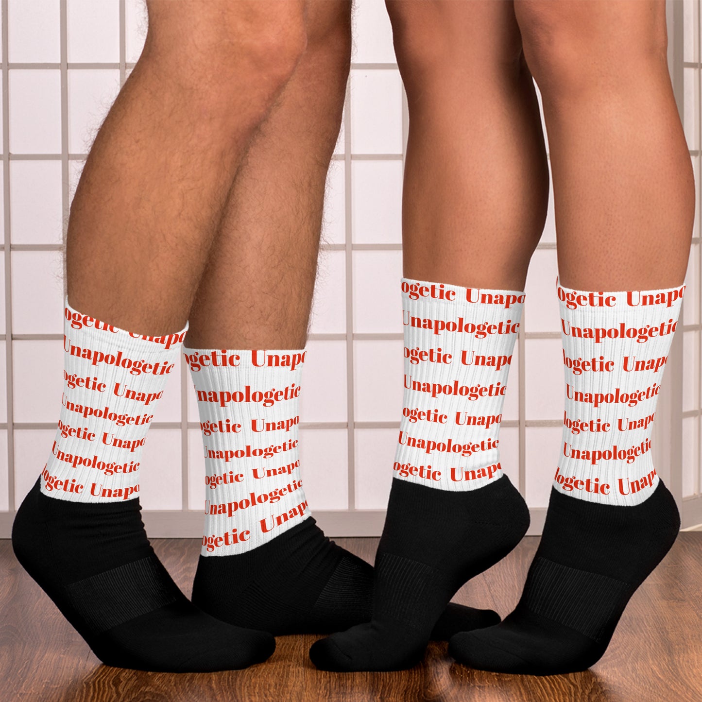 Unapologetic Inspirational Unisex cotton stretch socks