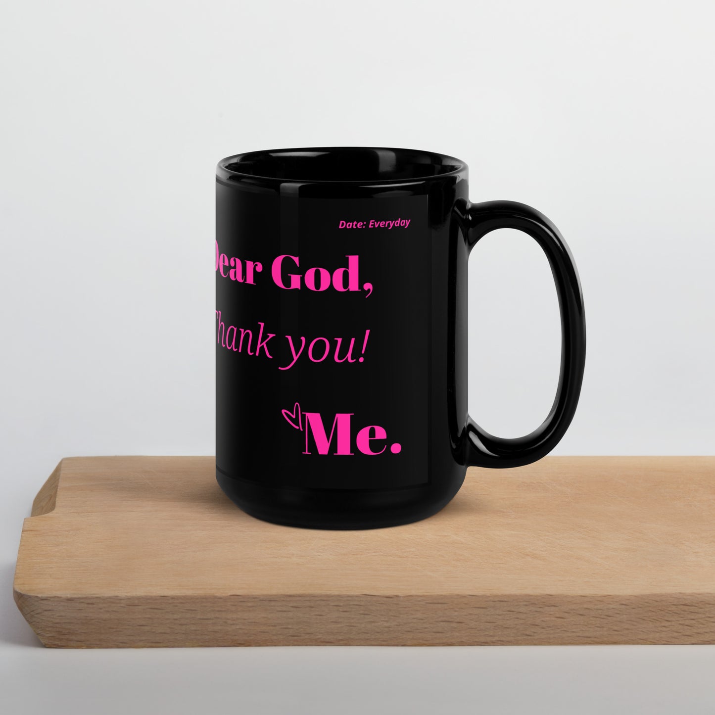 Dear God Inspirational Mug - Hot pink print