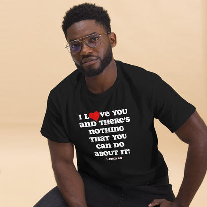 I Love You Men's tee - White Print