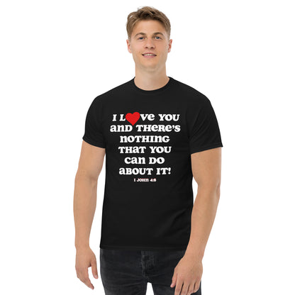 I Love You Men's tee - White Print