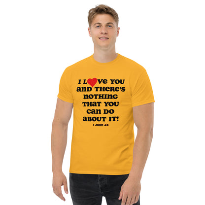 I Love You Men's tee - Black print