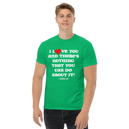 I Love You Men's tee - White Print