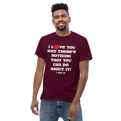 I Love You Men's tee - White Print