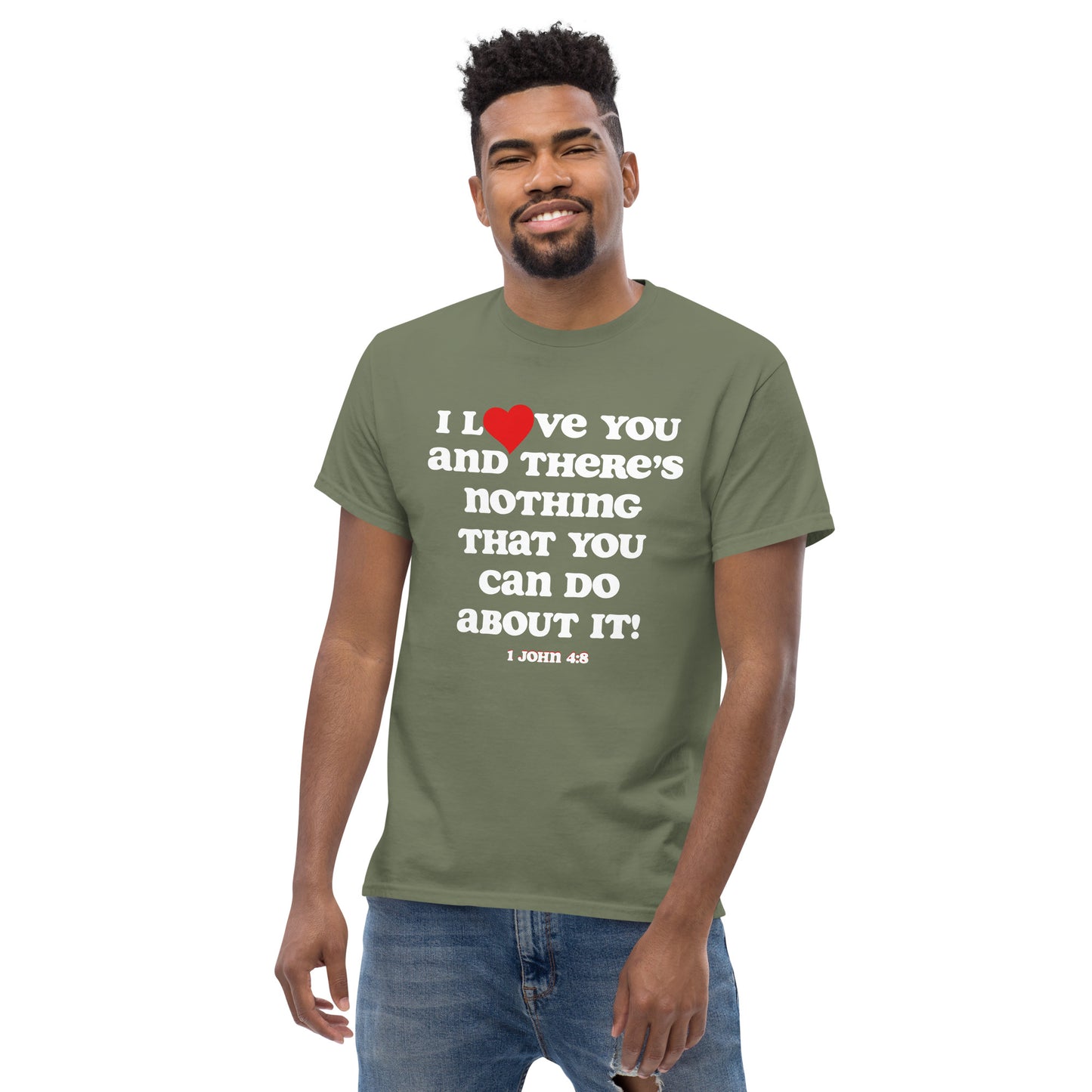 I Love You Men's tee - White Print