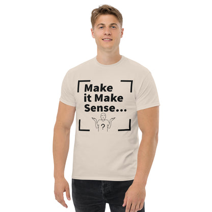 Make Sense Men's T-shirt - Black Print