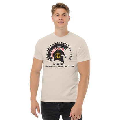 Godware Helmet Logo Men's short-sleeved tee  - Black logo