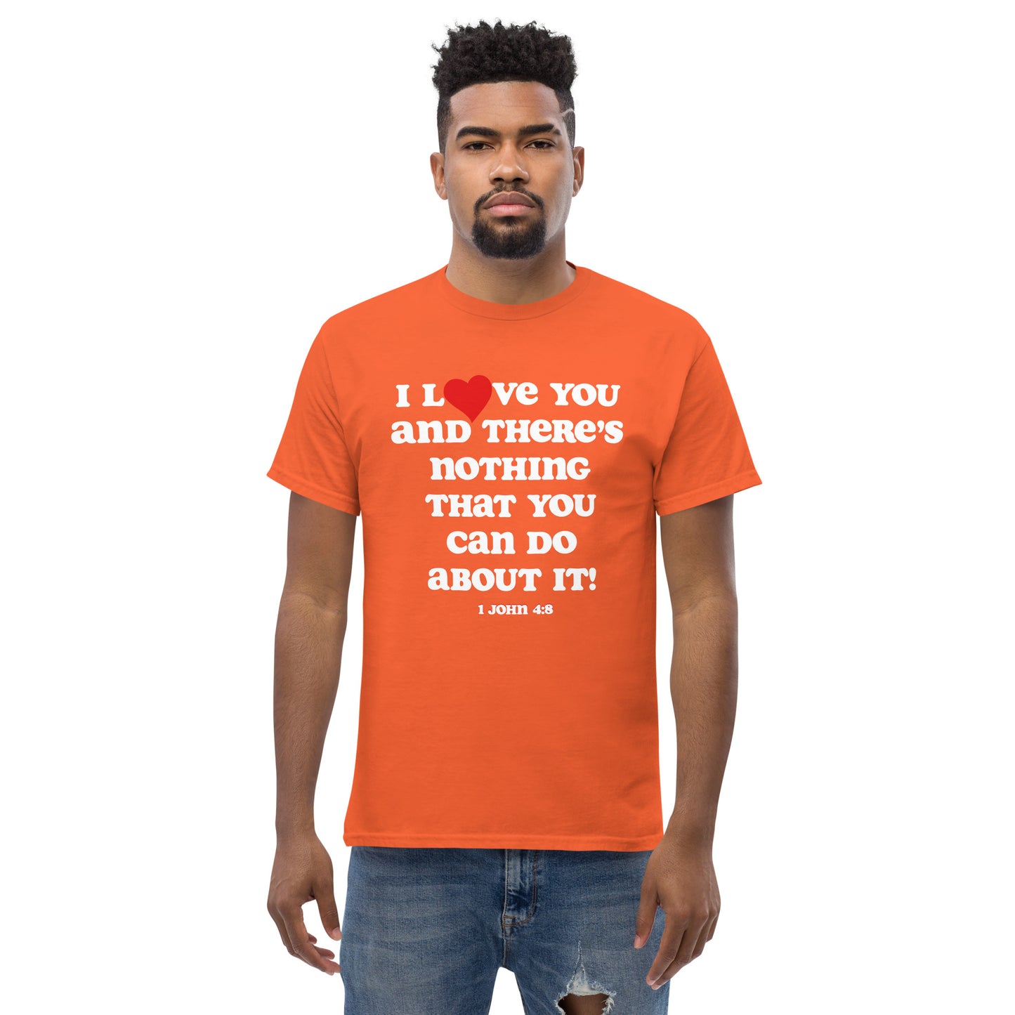 I Love You Men's tee - White Print