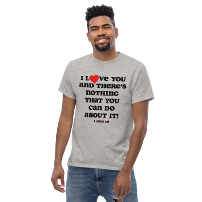 I Love You Men's tee - Black print