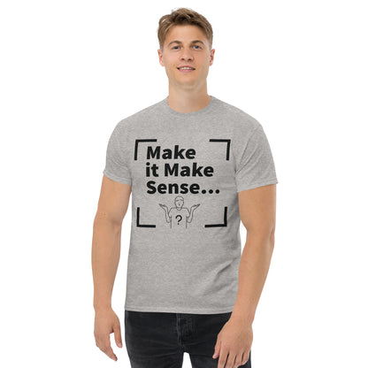 Make Sense Men's T-shirt - Black Print