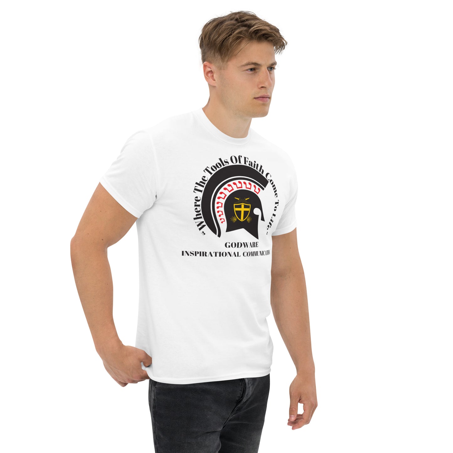 Godware Helmet Logo Men's short-sleeved tee  - Black logo