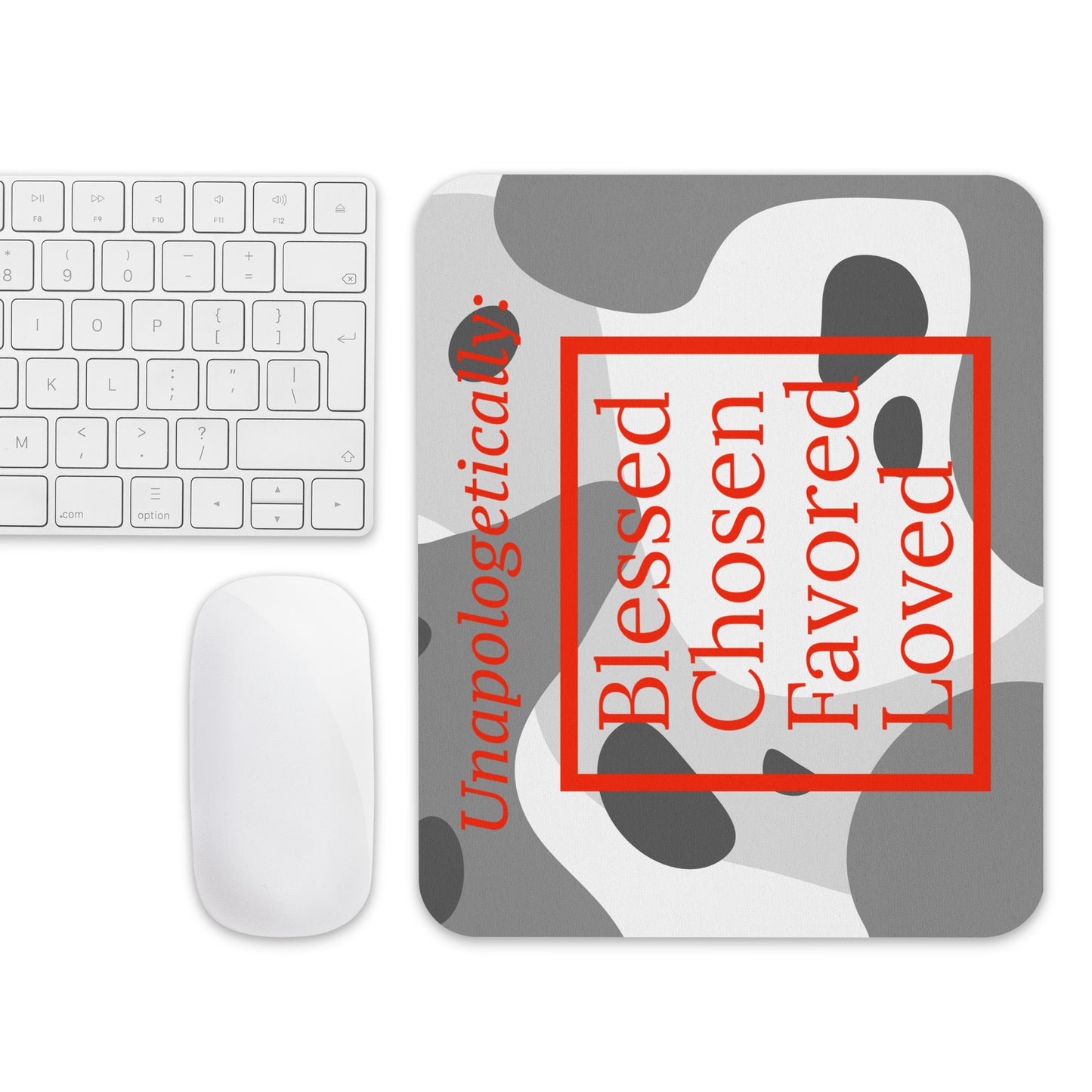 Inspirational Mouse pad - Unapologetic (Camo/Red)