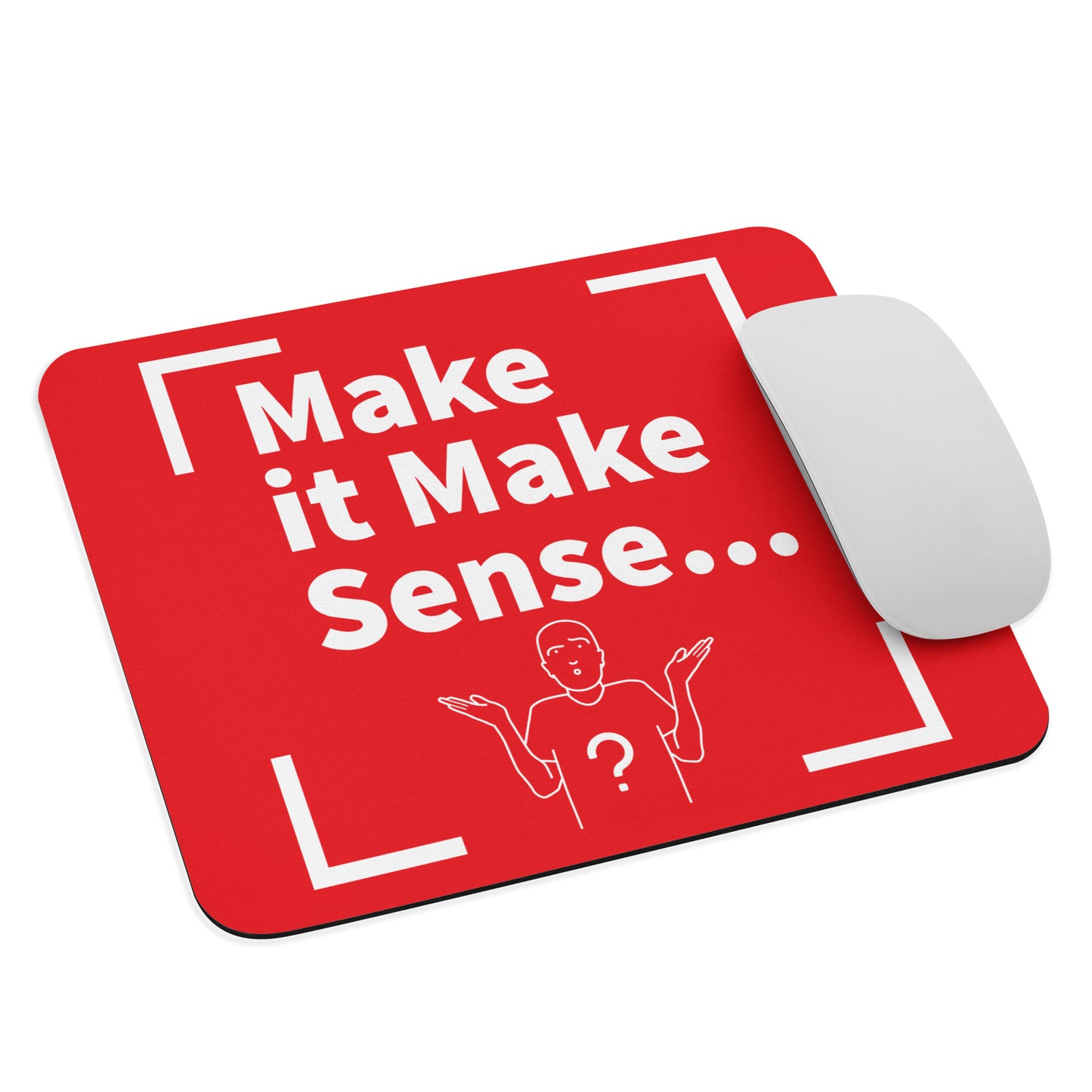 Make Sense Mouse pad - Red